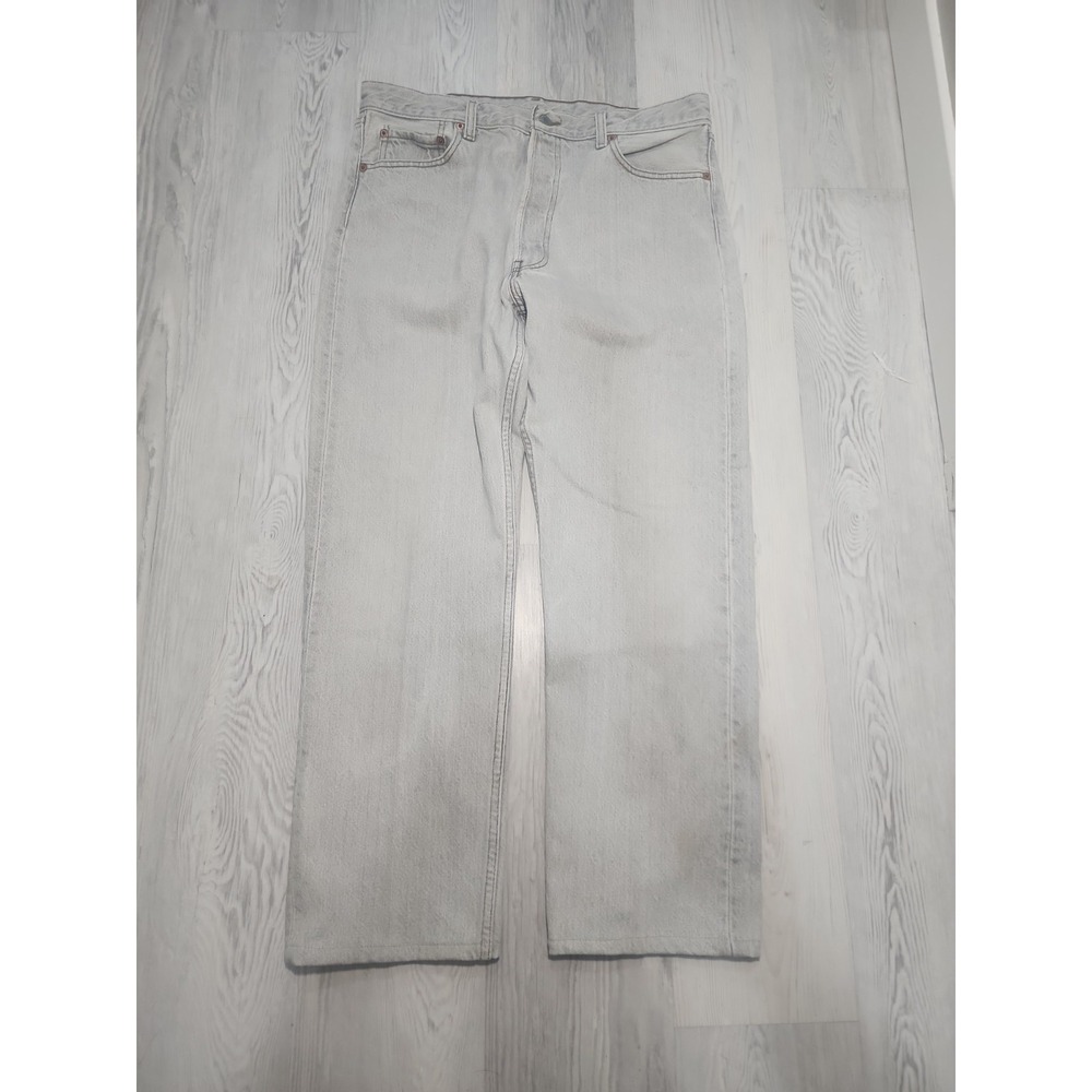 Vintage Levi's‎ 501 Made In USA Men's Gray Wash Jeans 36x30